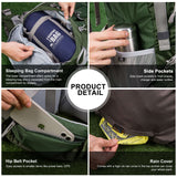 MOUNTAINTOP® 70L Internal Frame Backpack with Rain Cover - mountaintopoutdoor