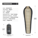 Mountaintop® Mummy Sleeping Bag - mountaintopoutdoor