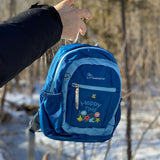 Blue kartoon kids backpack,hiking backpack for kids