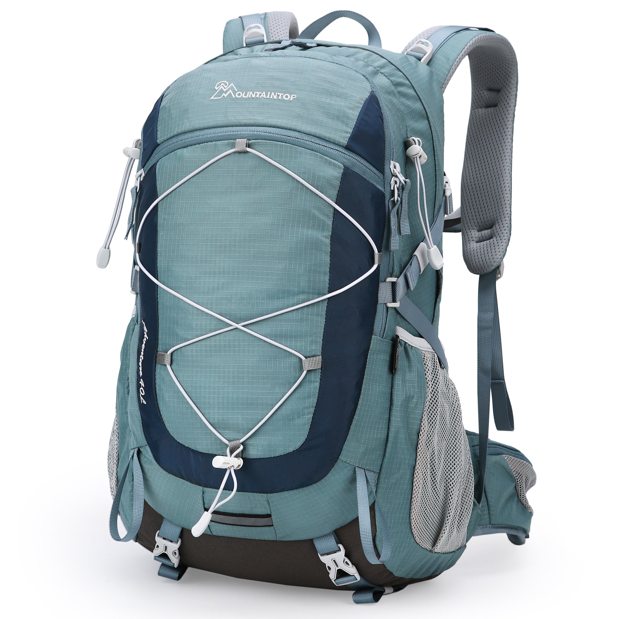 50l backpack for travel 50L | Black-Brown-Green | Bushcraft Handmade Waxed Canvas Backpack