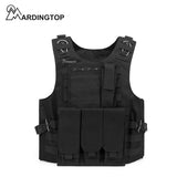[ZSBX042] Mardingtop Army Tactical Vest, Adjustable Airsoft Plate Vest for Men and Women