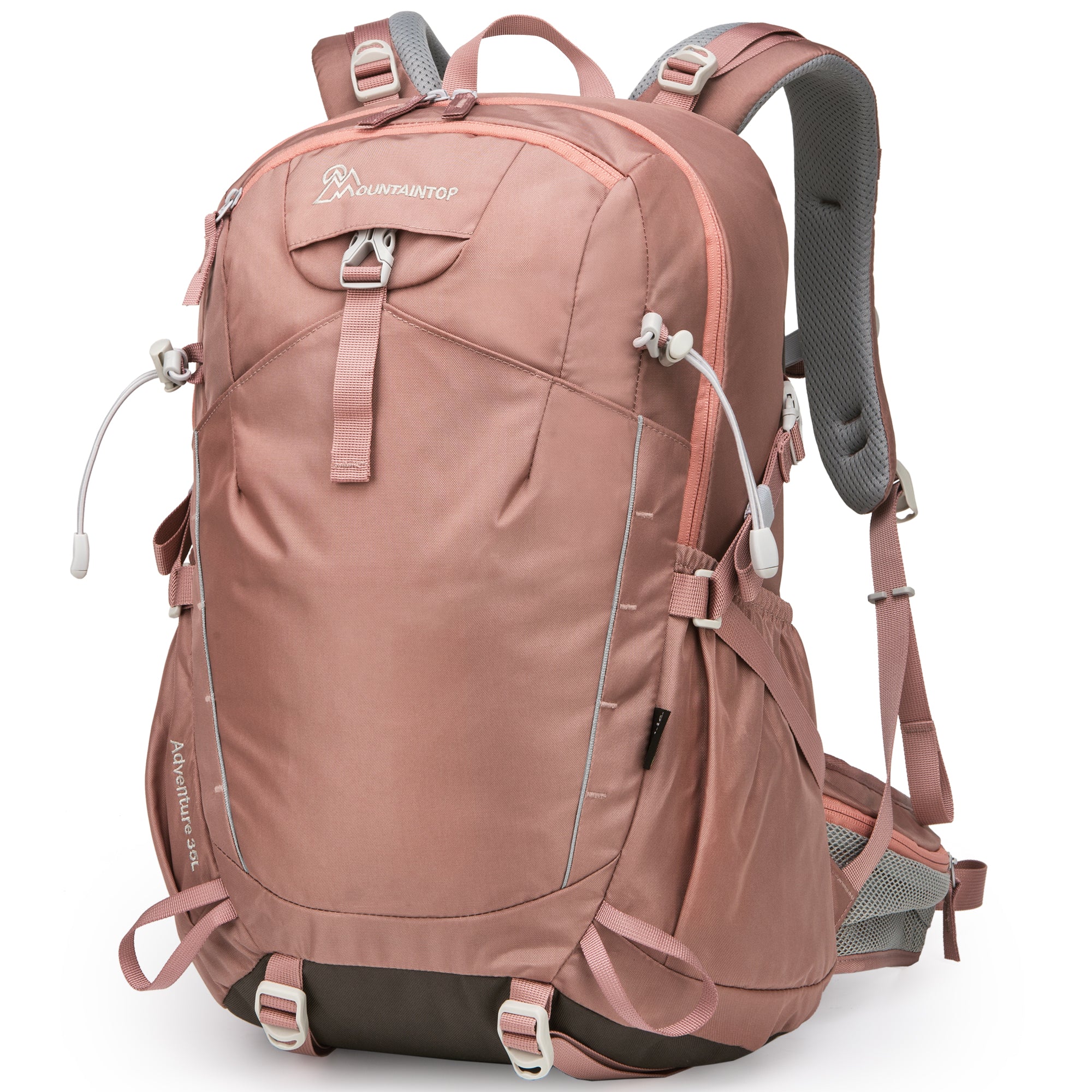 [M6504-35L]MOUNTAINTOP® 35L Women's Hiking Backpacks with Rain Cover - Pink