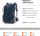MOUNTAINTOP® 40L Hiking Backpack with Rain Cover - mountaintopoutdoor