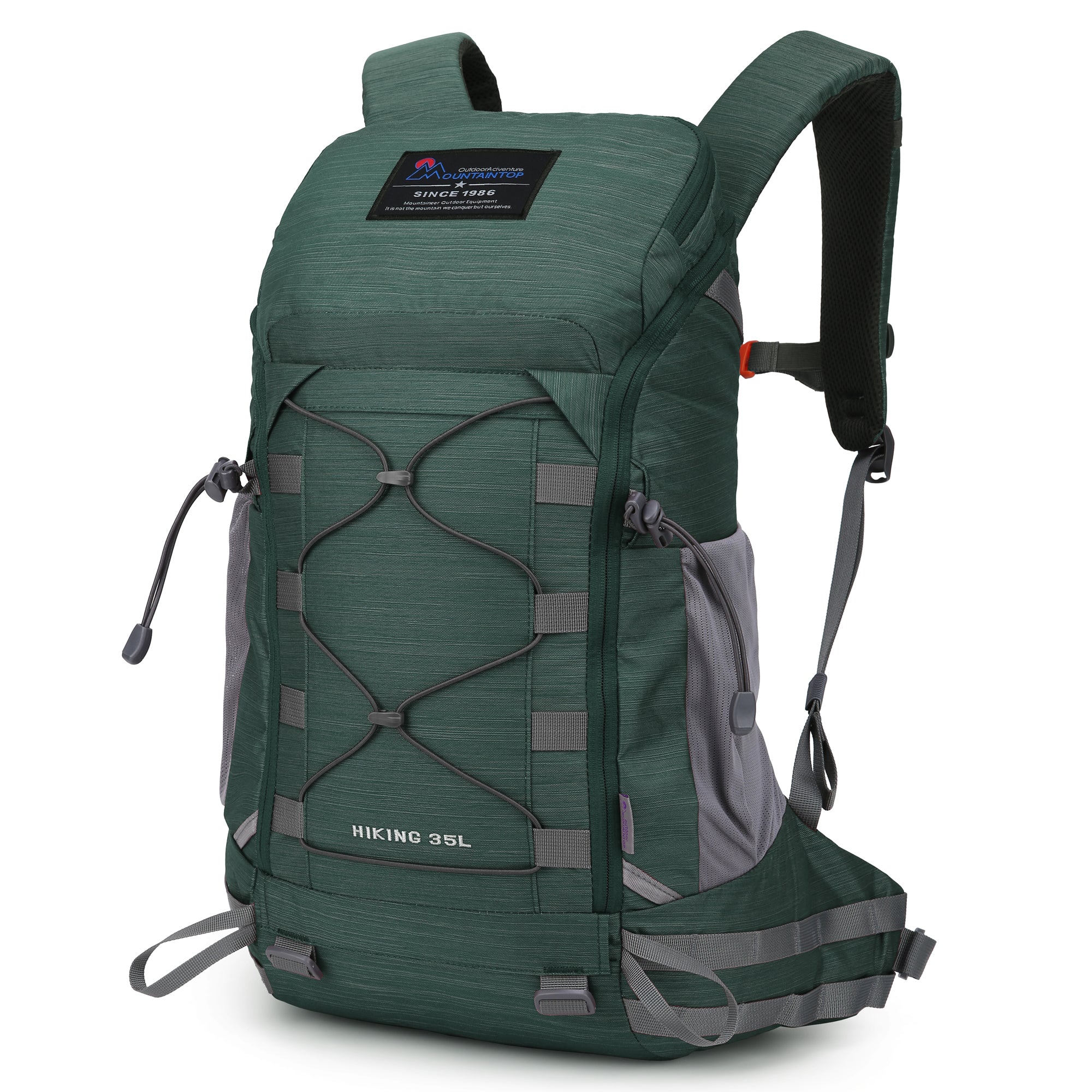 [M6413]MOUNTAINTOP® 35L Hiking Backpack with rain Cover