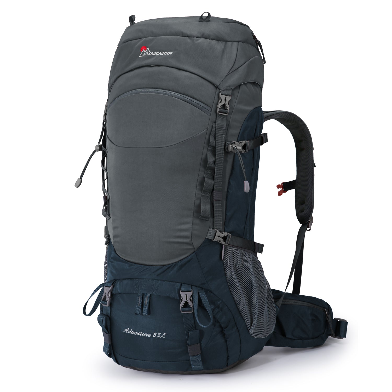 MOUNTAINTOP® 55L Internal Frame Backpack with Rain Cover